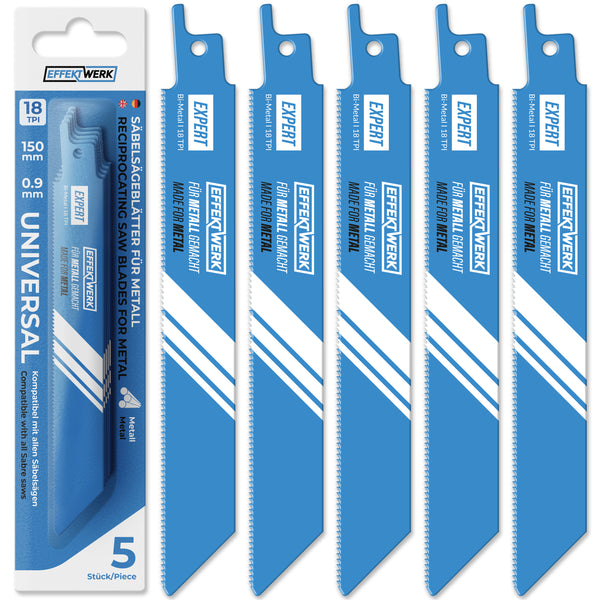Säbelsägeblätter für Metall - 5 Stück
