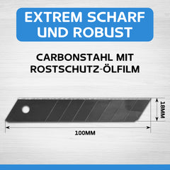 120 Cuttermesser Klingen - Schwarz
