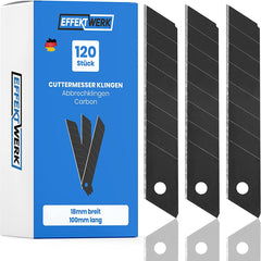 120 Cuttermesser Klingen - Schwarz