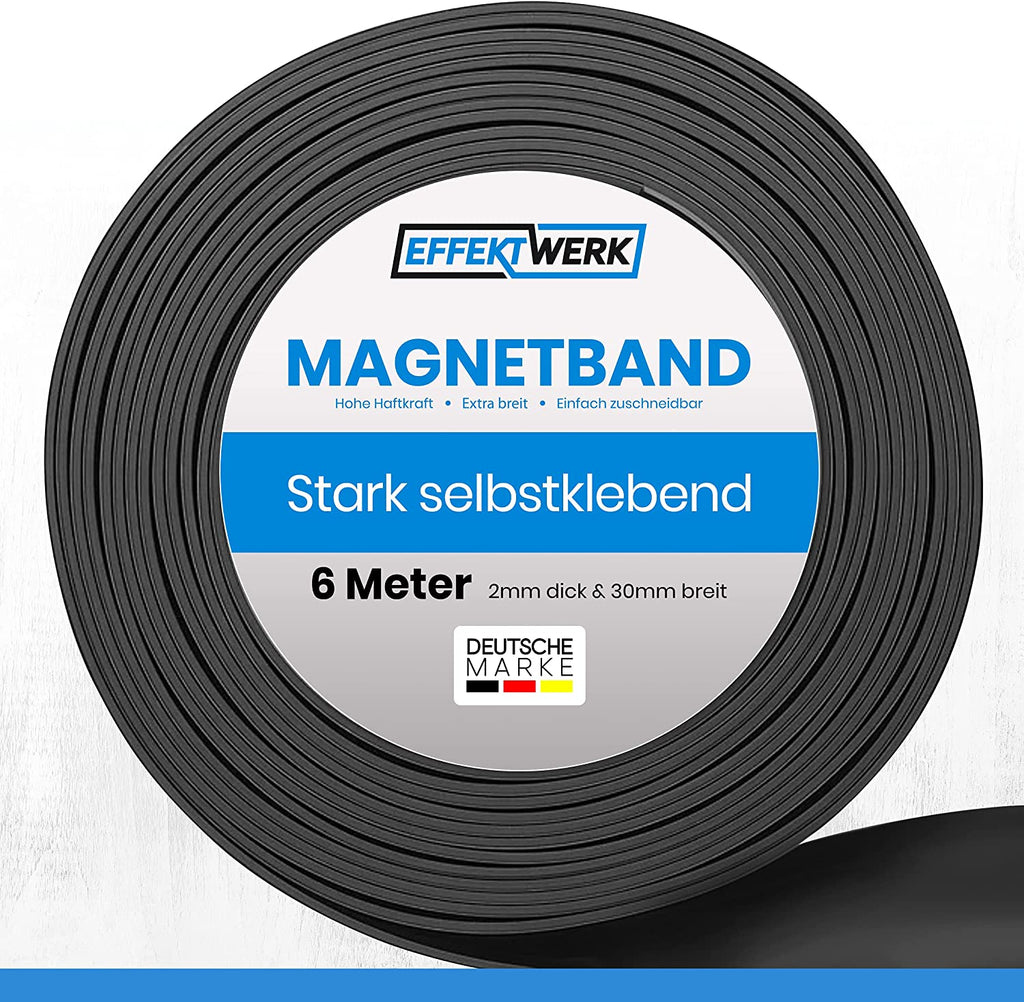 Magnetstreifen Selbstklebend 2 Rollen – 20 Mm X 2 M, Stark Haftend, Schneidbar, Für Schilder, Whiteboards Magnetstreifen Selbstklebend 2 Rollen – 20 Mm X 2 M, Stark Haftend, Schneidbar, Für Schilder, Whiteboards