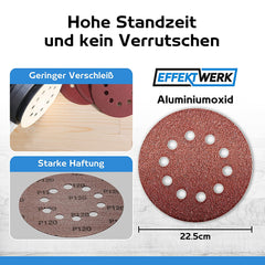 Schleifpapier 225mm Klett - 60 Stück