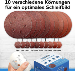 Schleifpapier 150mm Klett - 60 Stück